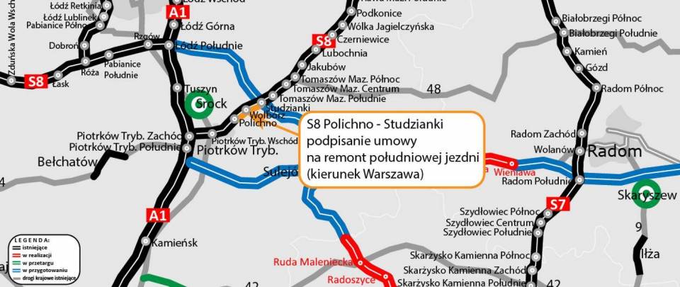 GDDKiA podpisało umowę na remont odcinka S8