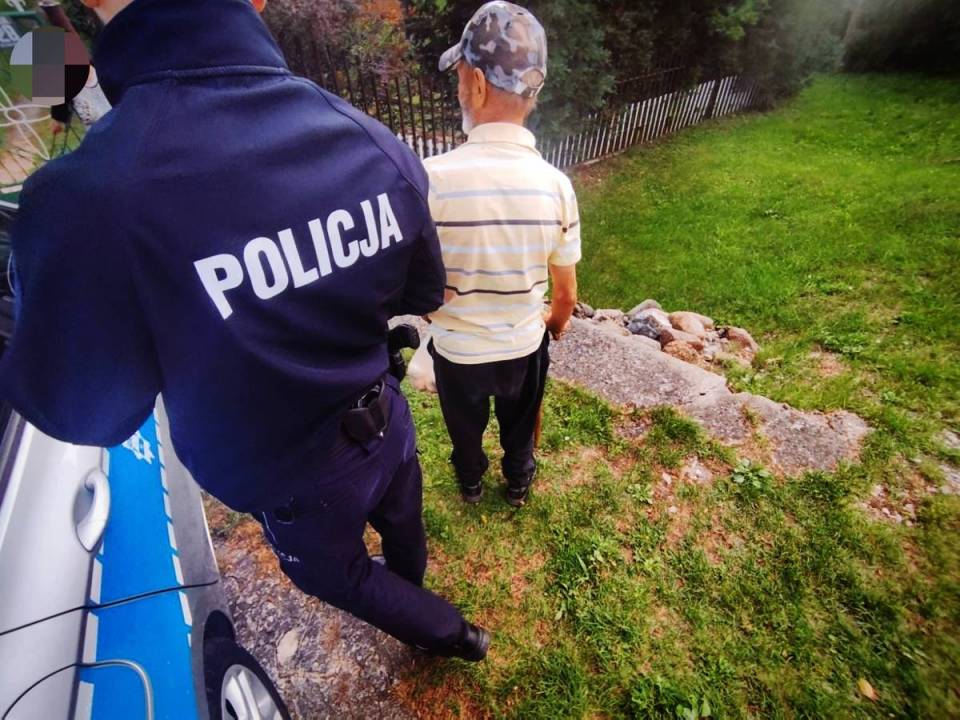 rzybobranie zakończone interwencją. Policja odnalazła zaginionego 61-latka