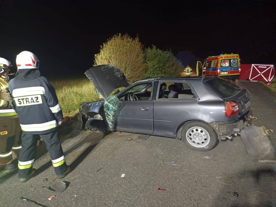 Tragiczny wypadek w gminie Szczerców. Nie żyje 36-letni mężczyzna